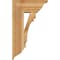 Ekena Millwork Merced Traditional Rough Sawn Bracket w/ Offset Brace, Western Red Cedar, 8"W x 18"D x 30"H BKT0806X18X30MRC01RWR - alternate 4